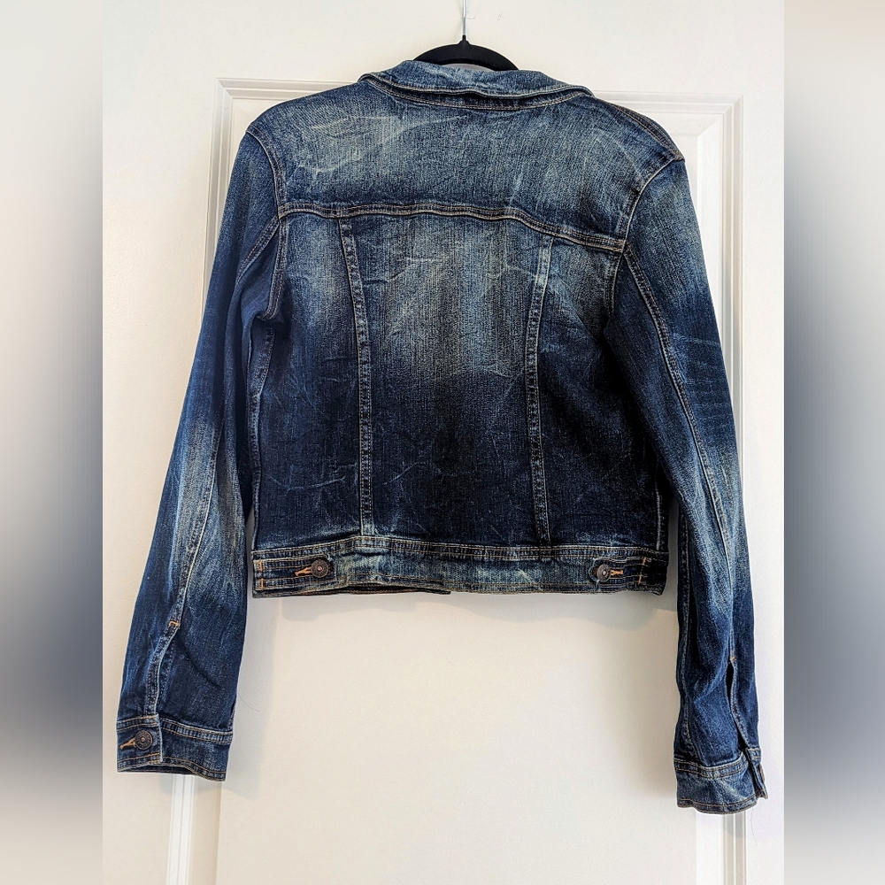 JUSTUSA Dark Wash Jean Jacket - Picture 3 of 4